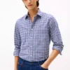 Regular Fit Gingham Oxford Shirt
         - Navy/Optic White