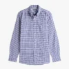 Regular Fit Gingham Oxford Shirt
         - Navy/Optic White