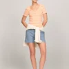 Stripe V-Neck Favorite T-Shirt
         - Tuscan Melon Multi