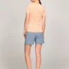 Stripe V-Neck Favorite T-Shirt
         - Tuscan Melon Multi