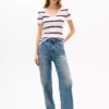 V-Neck Stripe Favorite T-Shirt
         - Optic White Stripe