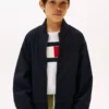 Kids' Embroidered Logo Bomber Jacket
         - Navy