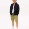 Kids' Embroidered Logo Bomber Jacket
         - Navy
