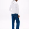 Tommy Flag Stripe Hoodie
         - Optic White
