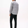 Regular Fit Gingham Stretch Poplin Shirt
         - Navy