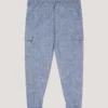 Chambray Cargo Chino Jogger
         - Medium Wash Chambray