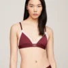 Hilfiger Badge Lace Triangle Bra
         - Deep Rouge