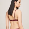 Hilfiger Badge Lace Triangle Bra
         - Deep Rouge