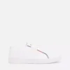 Tommy Signature Leather Sneaker
         - White