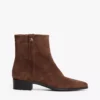 Suede Zip Ankle Boot
         - Legacy Brown