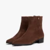 Suede Zip Ankle Boot
         - Legacy Brown