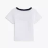Babies' Flag Stripe Logo Ringer T-Shirt
         - Optic White