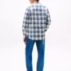 Regular Fit Madras Stretch Poplin Shirt
         - Optic White Multi