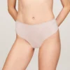 Tommy Logo High Waist Thong
         - Balanced Beige