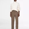 Flannel Slim Straight-Leg Pant
         - Legacy Brown Heather