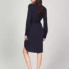 Long-Sleeve Utility Shirtdress
         - Navy