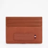 Tommy Logo Leather Card Holder
         - Winter Cognac