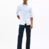 Slim Fit Stripe Stretch Poplin Shirt
         - Romantic Blue Stripe