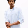 Slim Fit Stripe Stretch Poplin Shirt
         - Romantic Blue Stripe