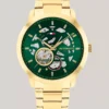 43MM Skeleton Dial Automatic Watch
         - Green