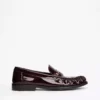 Monogram Leather Loafer
         - Burgundy Velvet