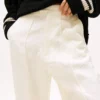 Crinkle-Finish Tailored Drapey Pant
         - Calico