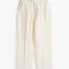Crinkle-Finish Tailored Drapey Pant
         - Calico