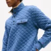 Quilted Quarter-Snap Sweatshirt
         - Blue Heather