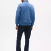 Quilted Quarter-Snap Sweatshirt
         - Blue Heather